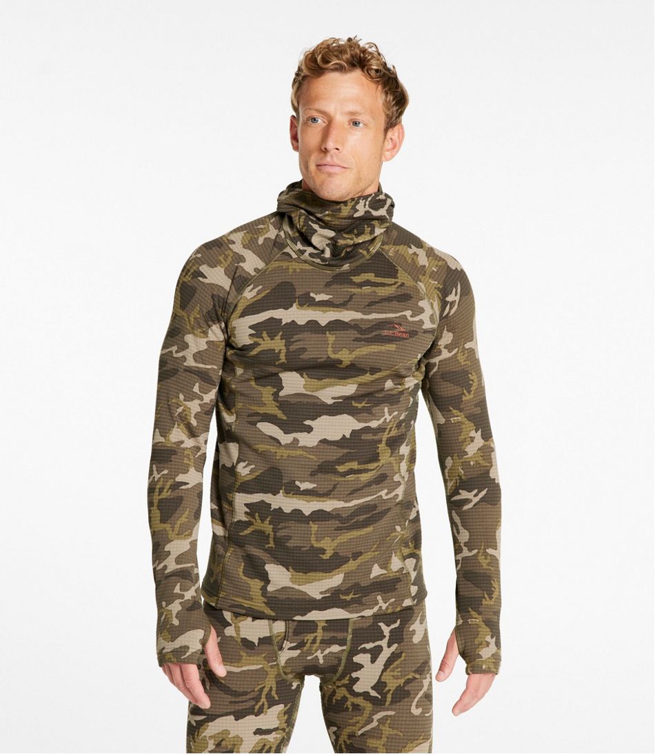 Men's L.L.Bean Heavyweight Base Layer Hoodie, Print - Image 2