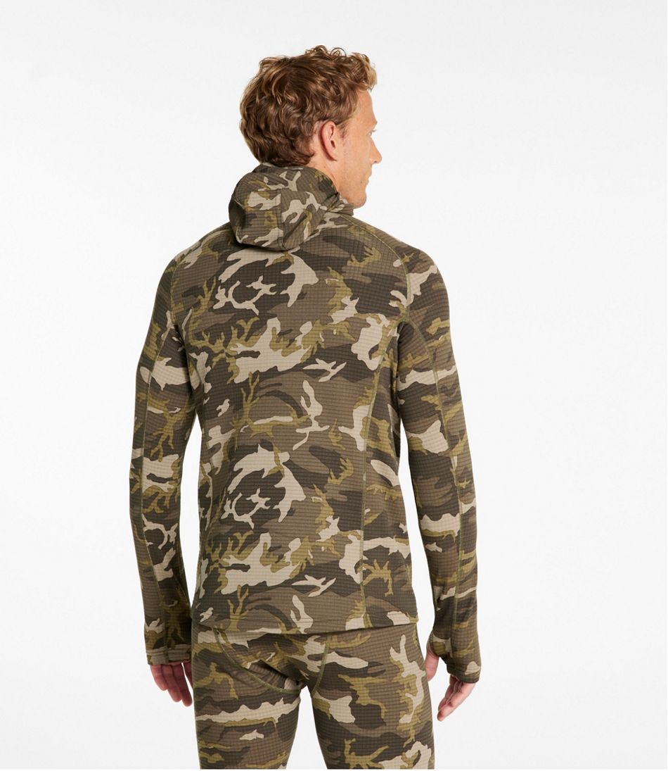 Men's L.L.Bean Heavyweight Base Layer Hoodie, Print - Image 3