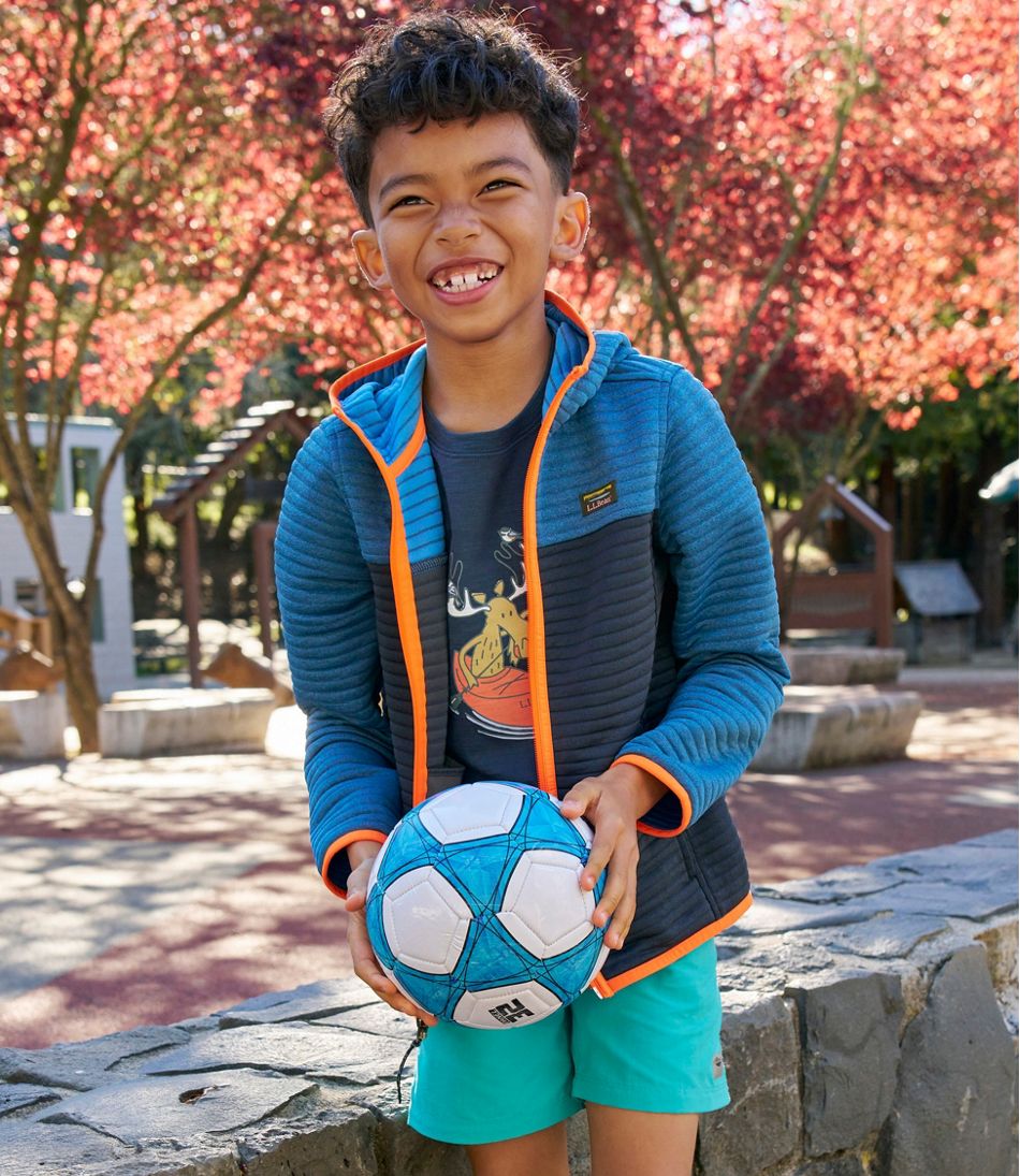 Kids' Airlight Full-Zip Hoodie, Colorblock - Image 10