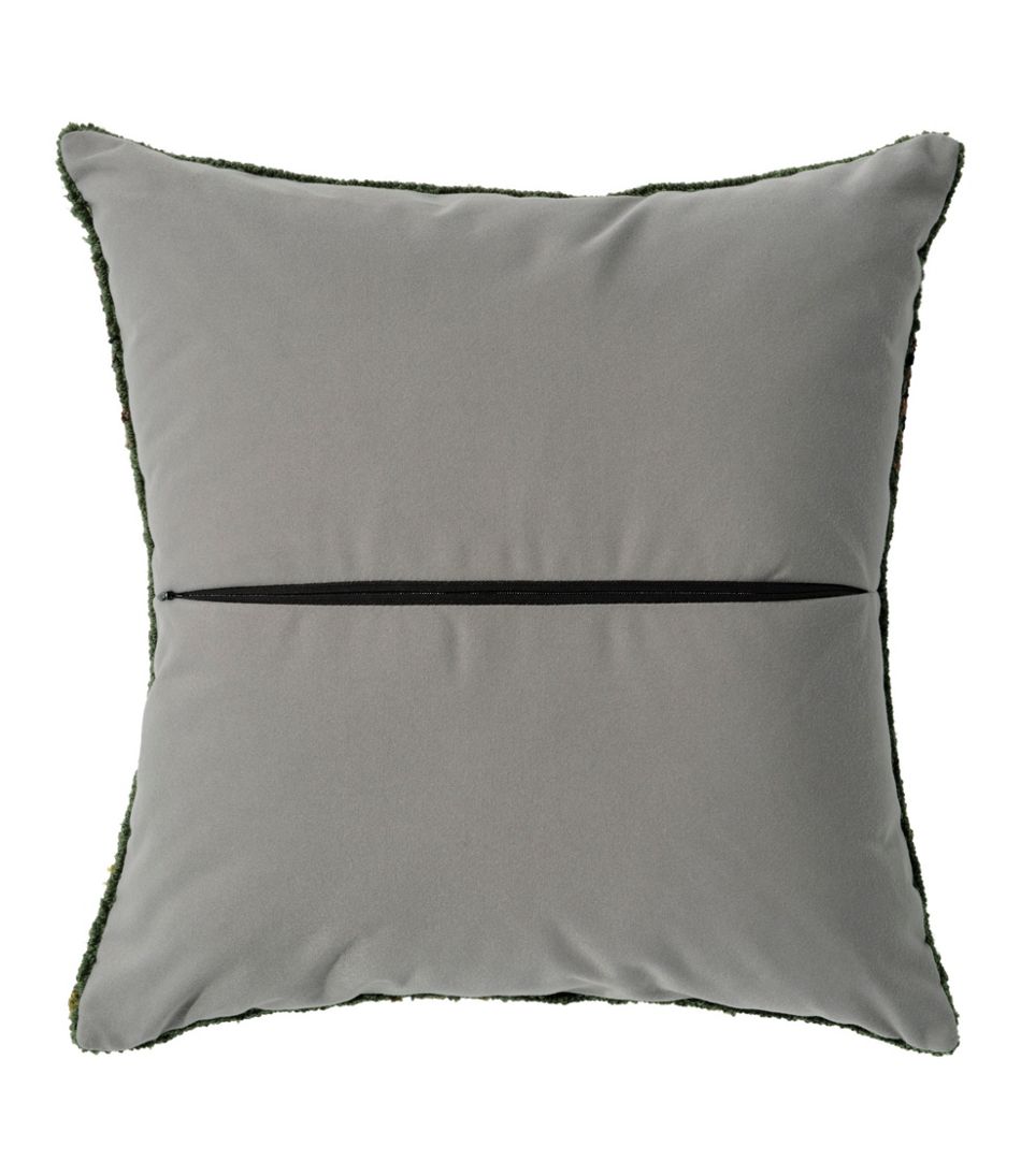 Indoor/Outdoor Hooked Pillow, Owls - Image 3
