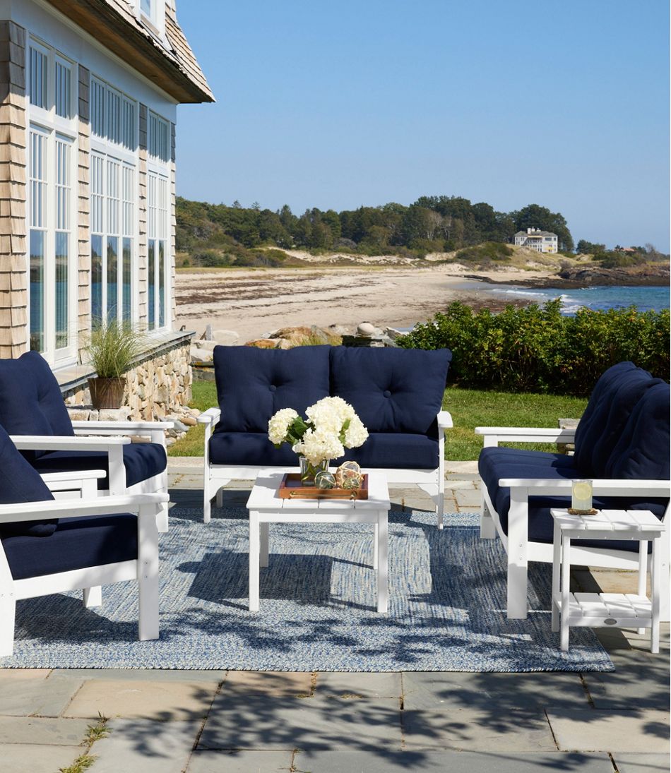 All-Weather Patio Sofa with Textured Cushions - Image 2