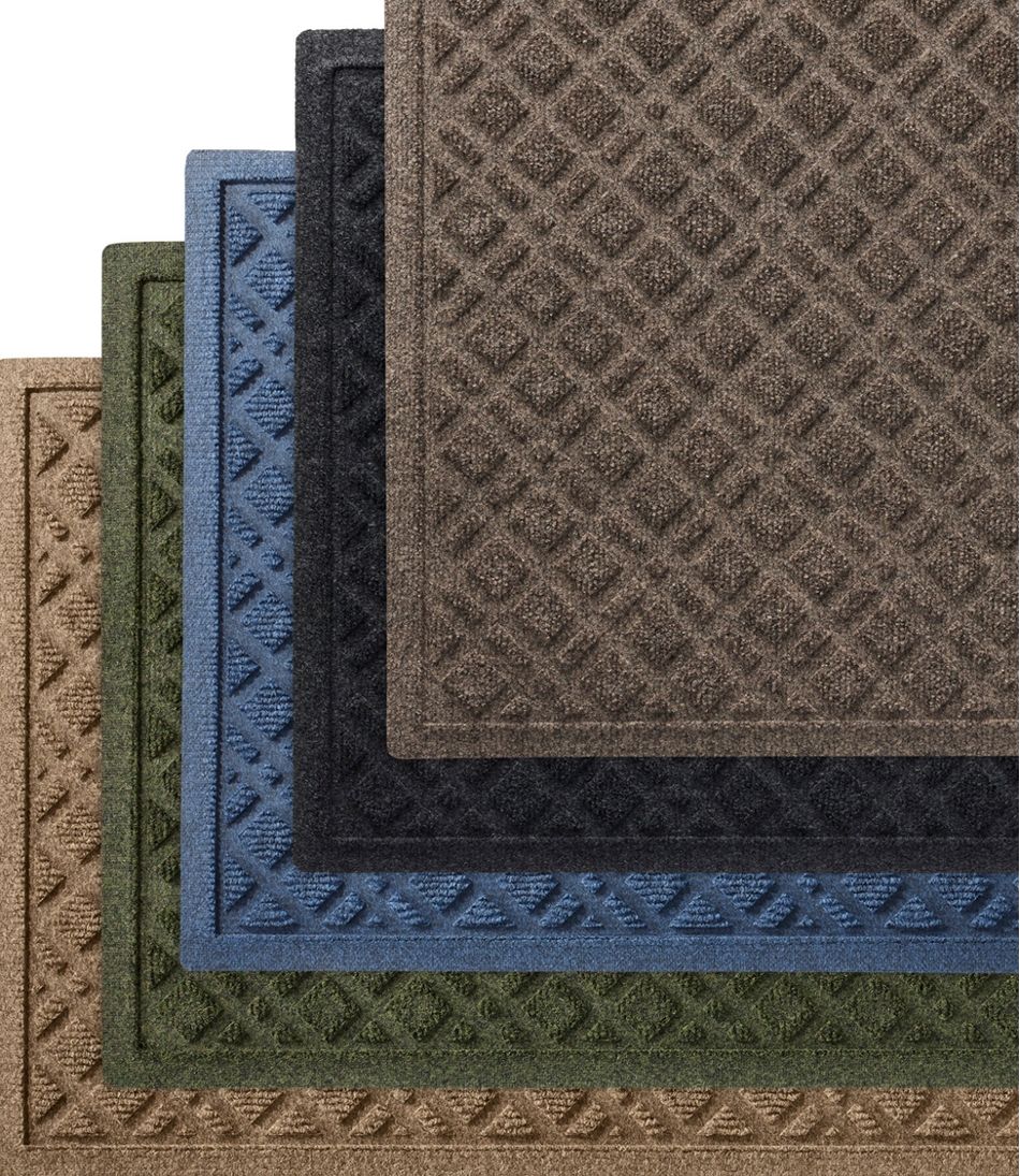 Heavyweight Recycled Waterhog Mat, Runner, Plaid - Image 4