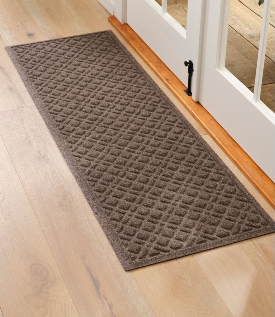 Heavyweight Recycled Waterhog Mat, Runner, Plaid - Image 5