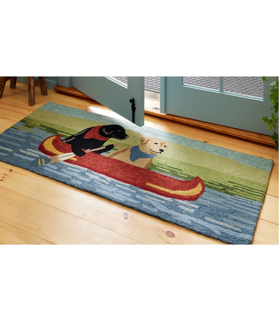 Indoor/Outdoor Vacationland Runner, Dog Canoe - Image 4