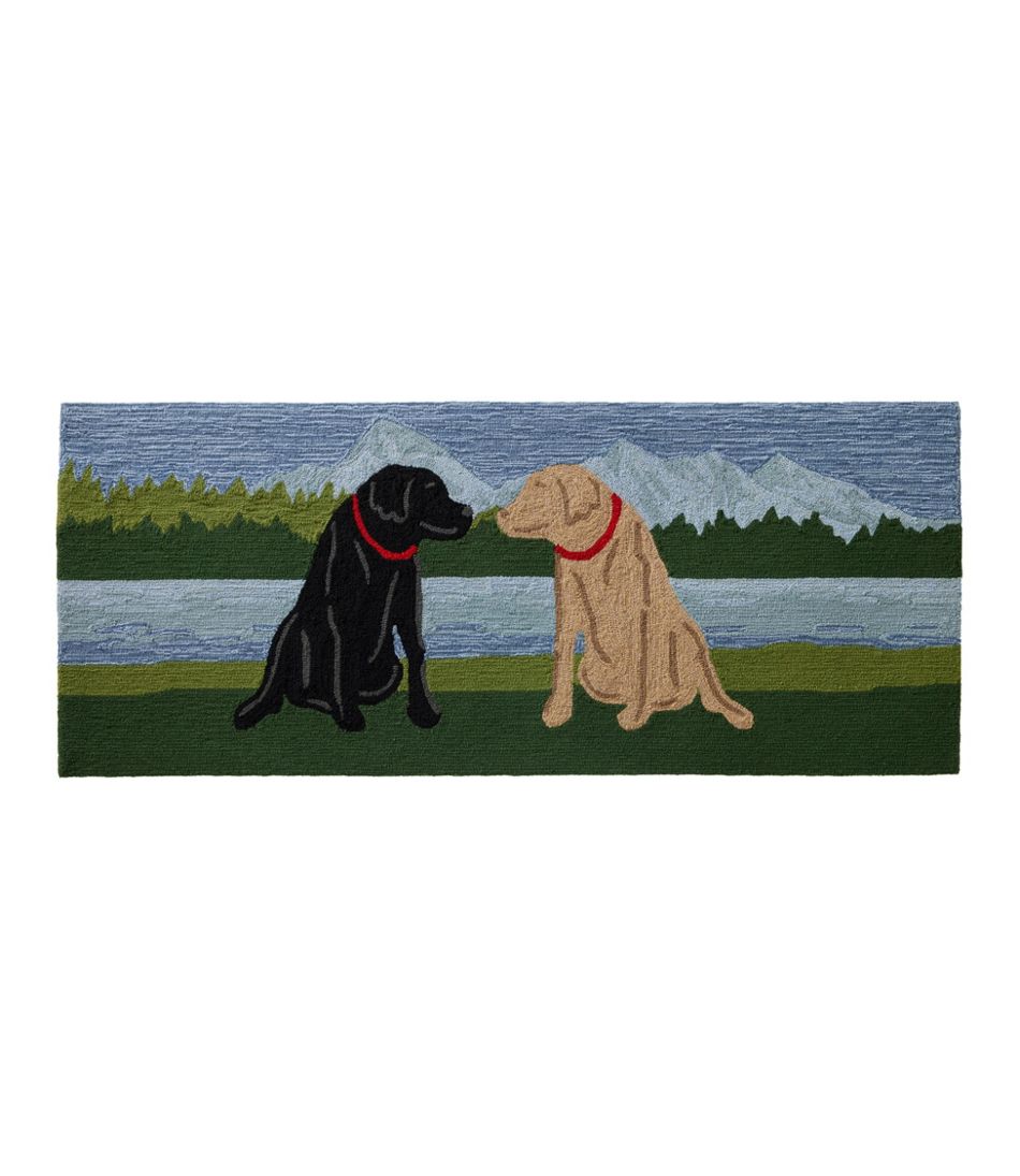 Indoor/Outdoor Vacationland Runner, Mountain Dogs