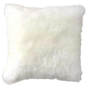 Sheepskin Throw Pillow, 14" x 14"