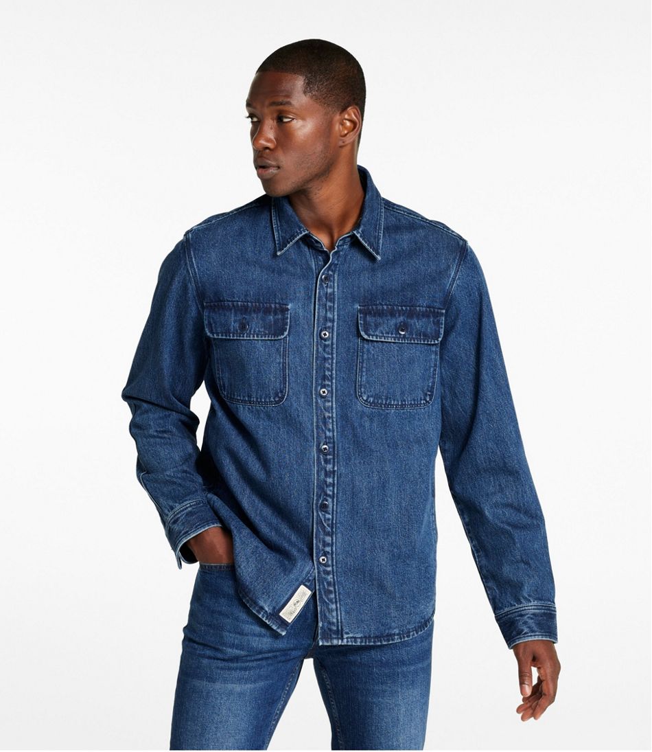 Men's Signature Denim Workshirt - Image 2