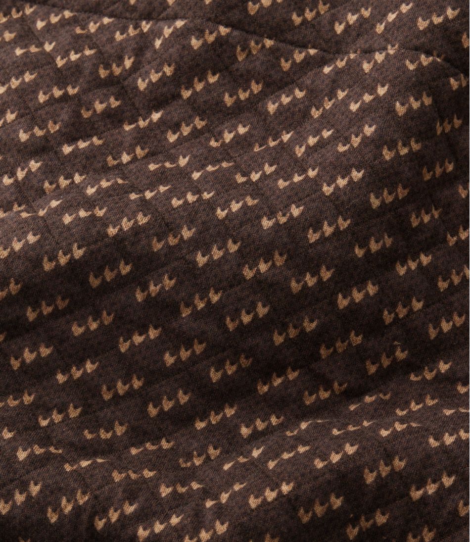 Men's Bean's Quilted Sweatshirt, Mockneck, Print - Image 7