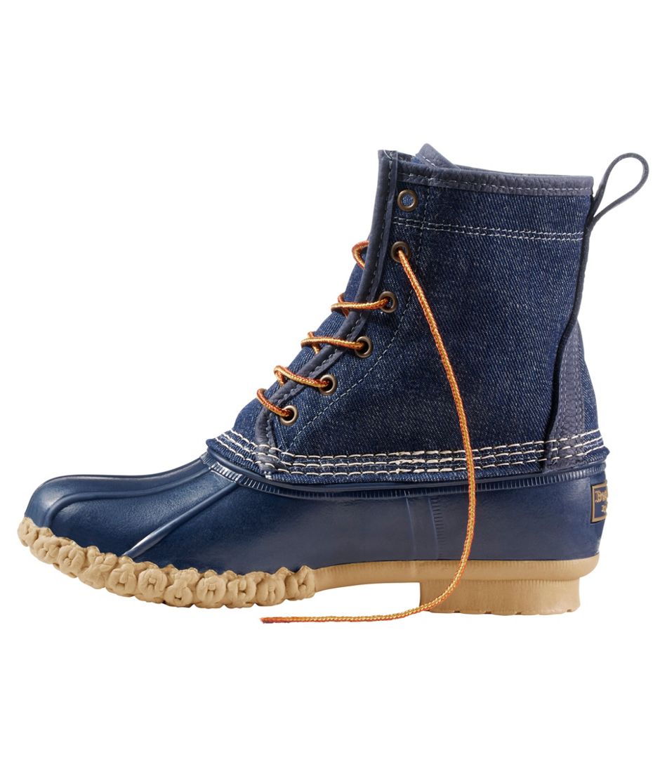 Women's Bean Boots, 8" Denim Insulated Flannel-Lined - Image 2