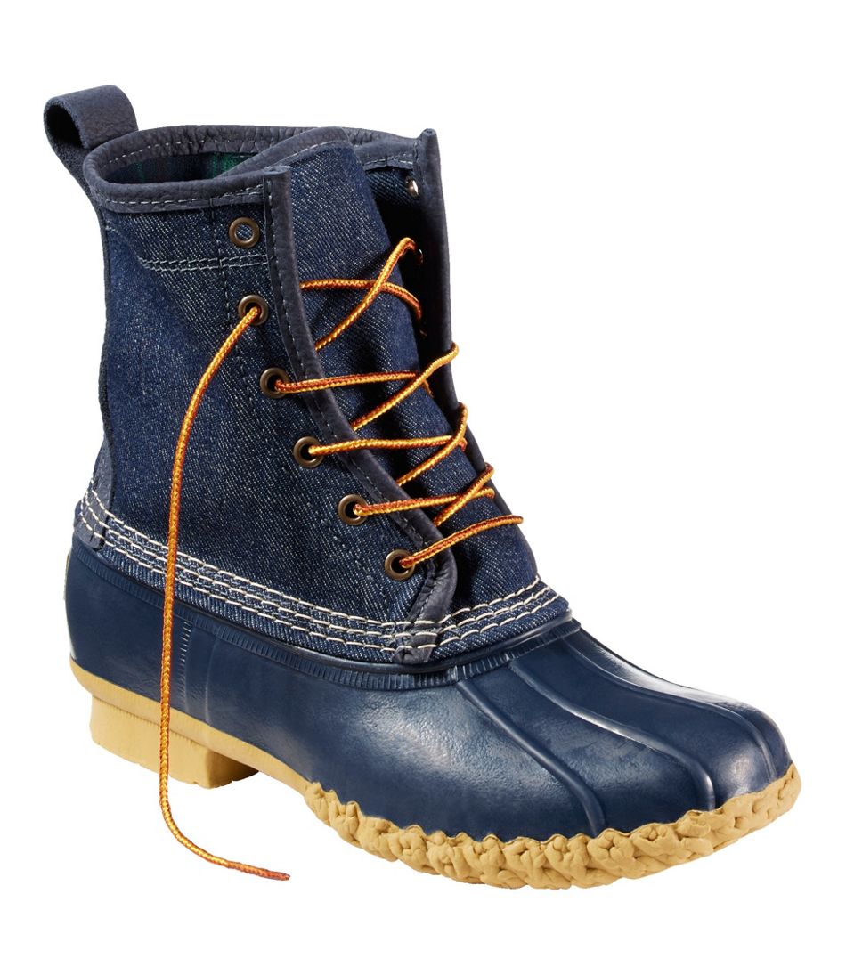 Women's Bean Boots, 8" Denim Insulated Flannel-Lined - Image 6